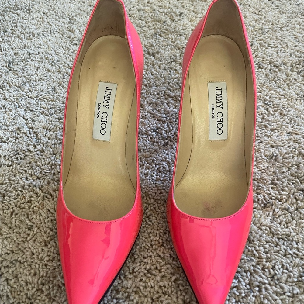 Jimmy Choo Neon Pink Heels